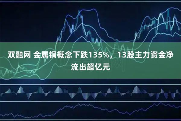 双融网 金属铜概念下跌135%，13股主力资金净流出超亿元